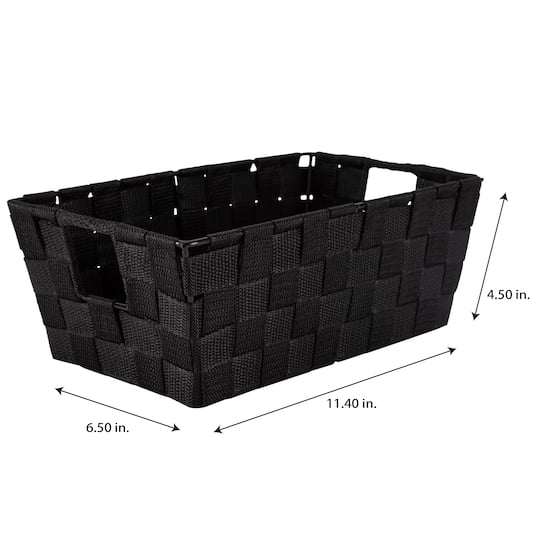 Simplify Small Woven Storage Shelf Baskets